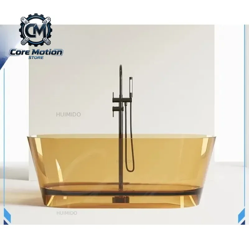 For Resin Freestanding Bathtub Back To Wall Unique Shaped Standalone Tub Patented Design Modern Bathroom Soaking Bath For