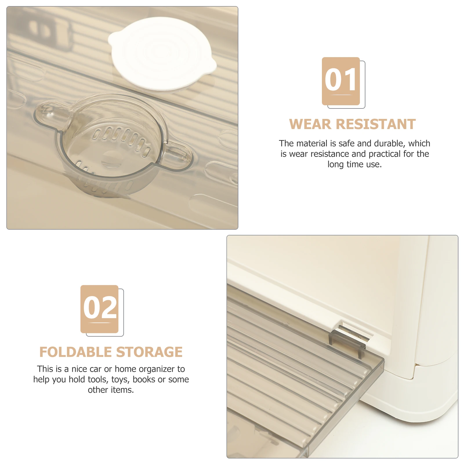 

Foldable Storage Box Large Capacity Outdoor Organizer Car Sundries Container Practical Space Saving For