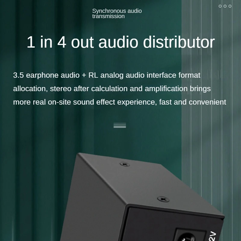 Audio Splitter 1 In 4 Out RCA L/R Aux Stereo Audio Splitter 1X4 Audio Distributor For PC DVD Speaker Splitte Durable Easy To Use