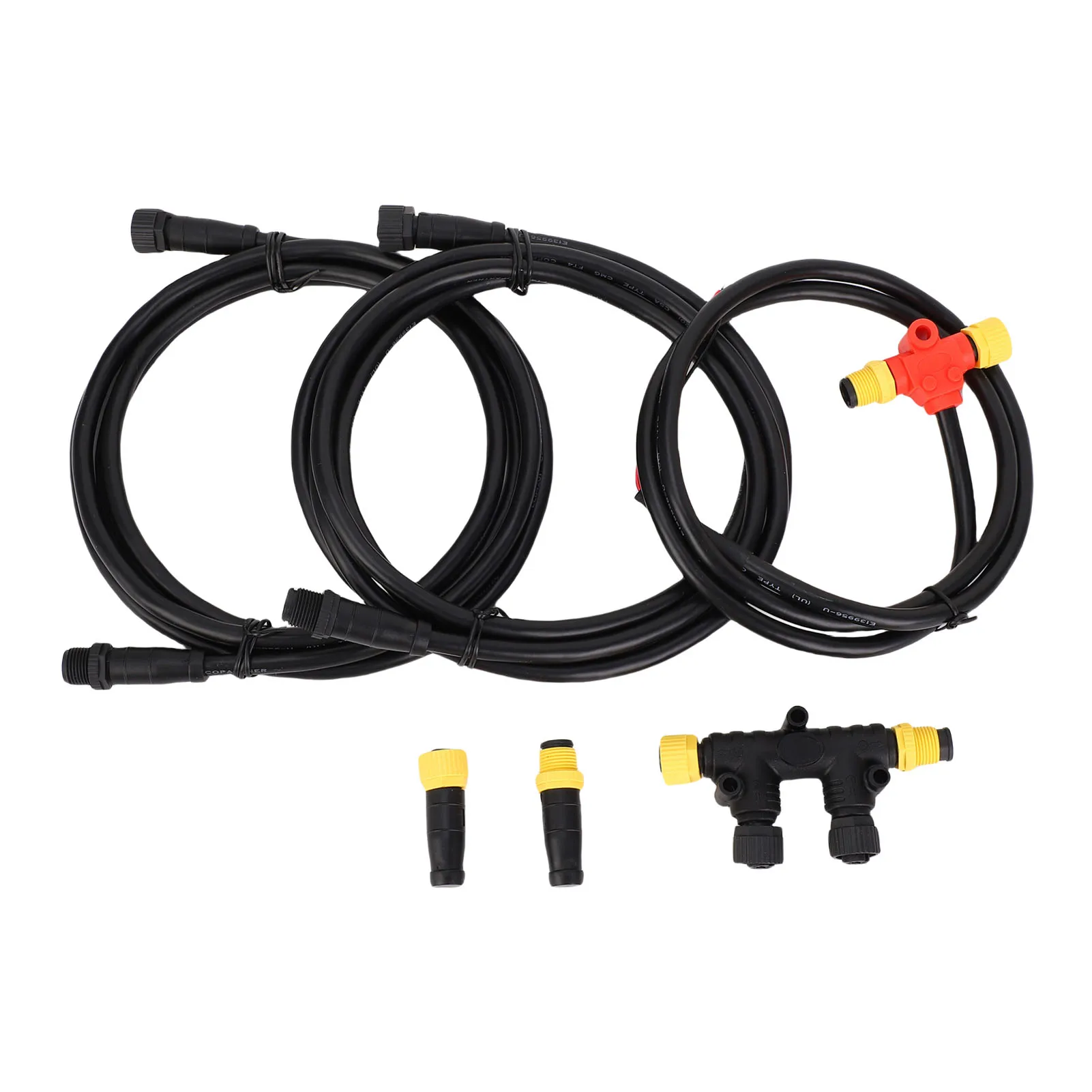 NMEA 2000 Connector Kit Plug and Play  Metal and Plastic Rainproof NMEA 2000 Starter Kit for Complete Communication Network