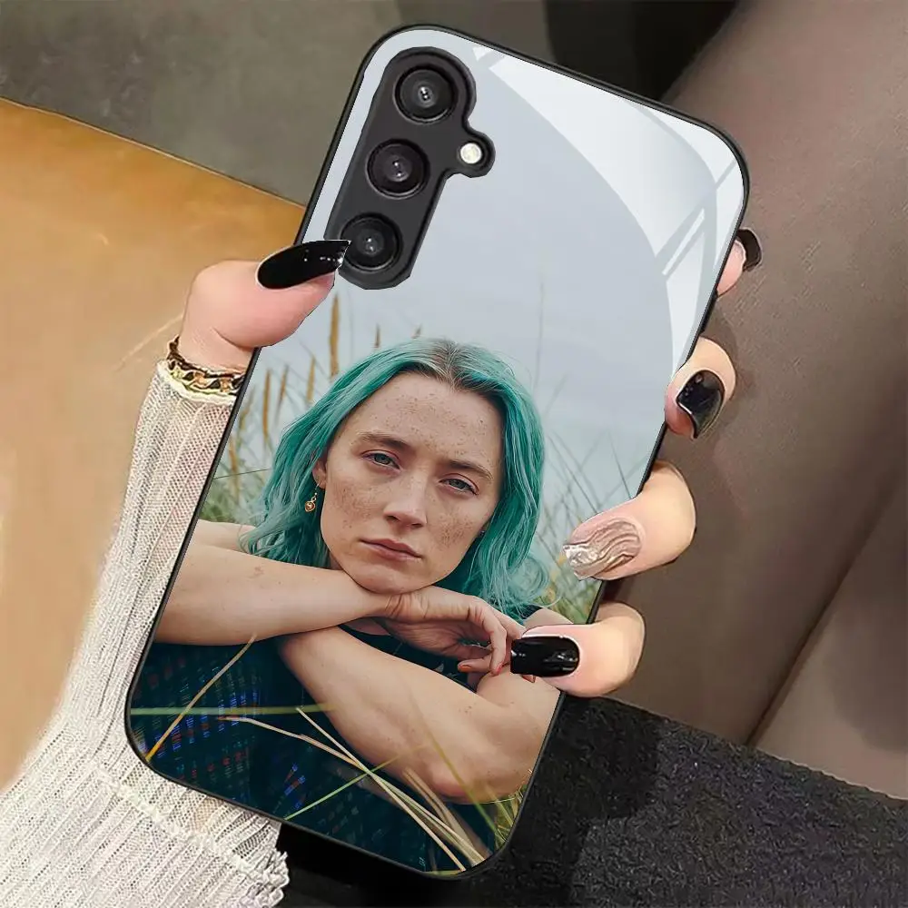 American Movie Star S-Saoirse Ronan Phone Case For Samsung Galaxy S25 Ultra S22 S23 S24 Ultra S21 S20 5G Magsafe Mirror Wireles