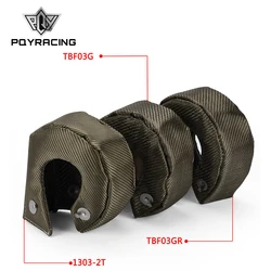100% Full TITANIUM T3 turbo blanket turbo heat shield fit : t2 t25 t28 gt28 gt30 gt35 and most t3 turbo PQY-TBF03