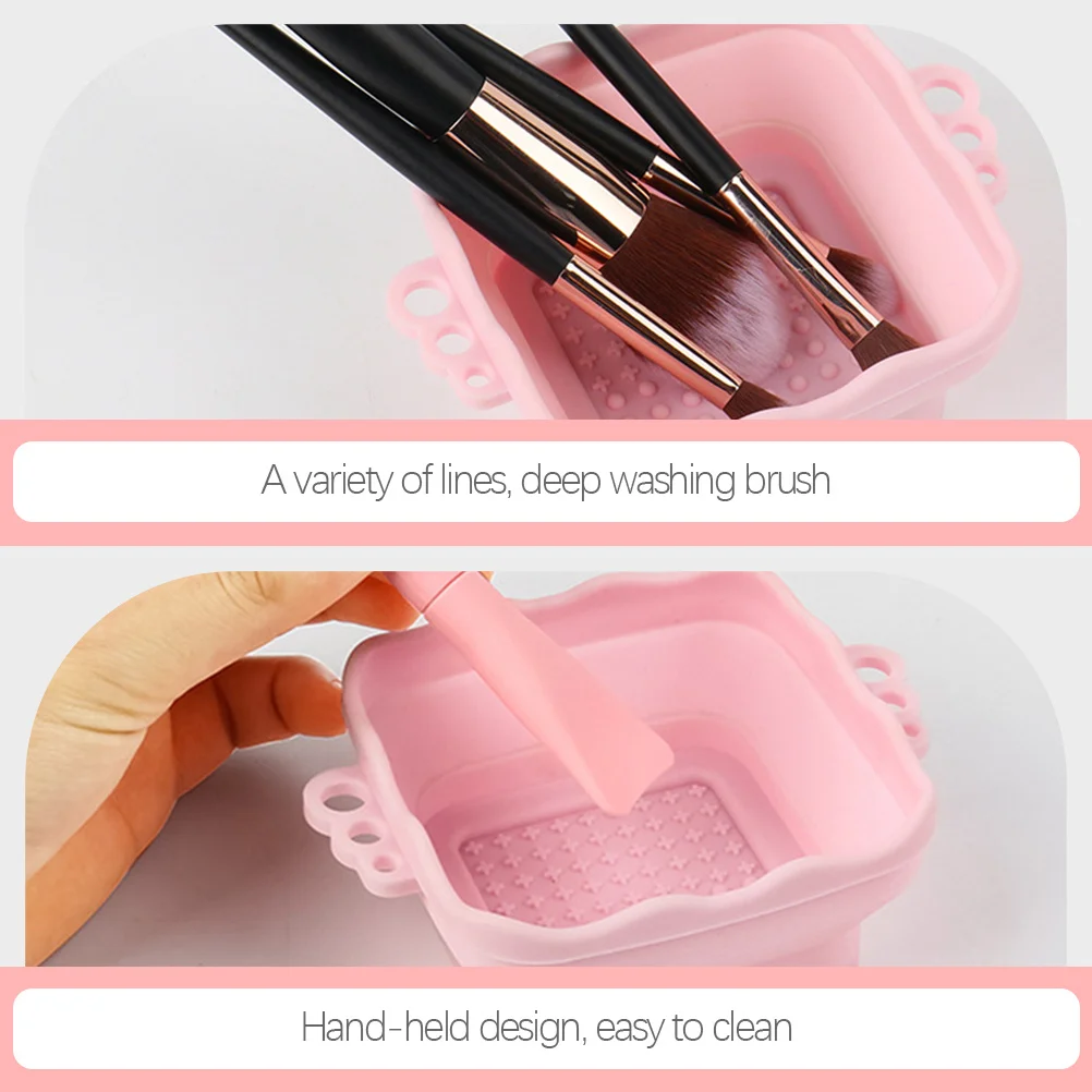 2 قطعة فرشاة ماكياج سيليكون تنظيف السلطانية طوي فرشاة أداة تنظيف وسادة محكم ناعمة لفرش ماكياج حصيرة للتنظيف