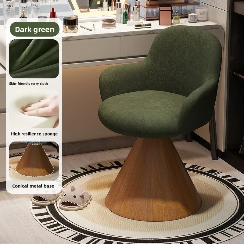 غرفة نوم بسيطة، كرسي مكياج فاخر خفيف، مسكن أنثى، مقعد مكياج قابل للدوران، غرفة تبديل الملابس، مقعد تزيين راقي #2