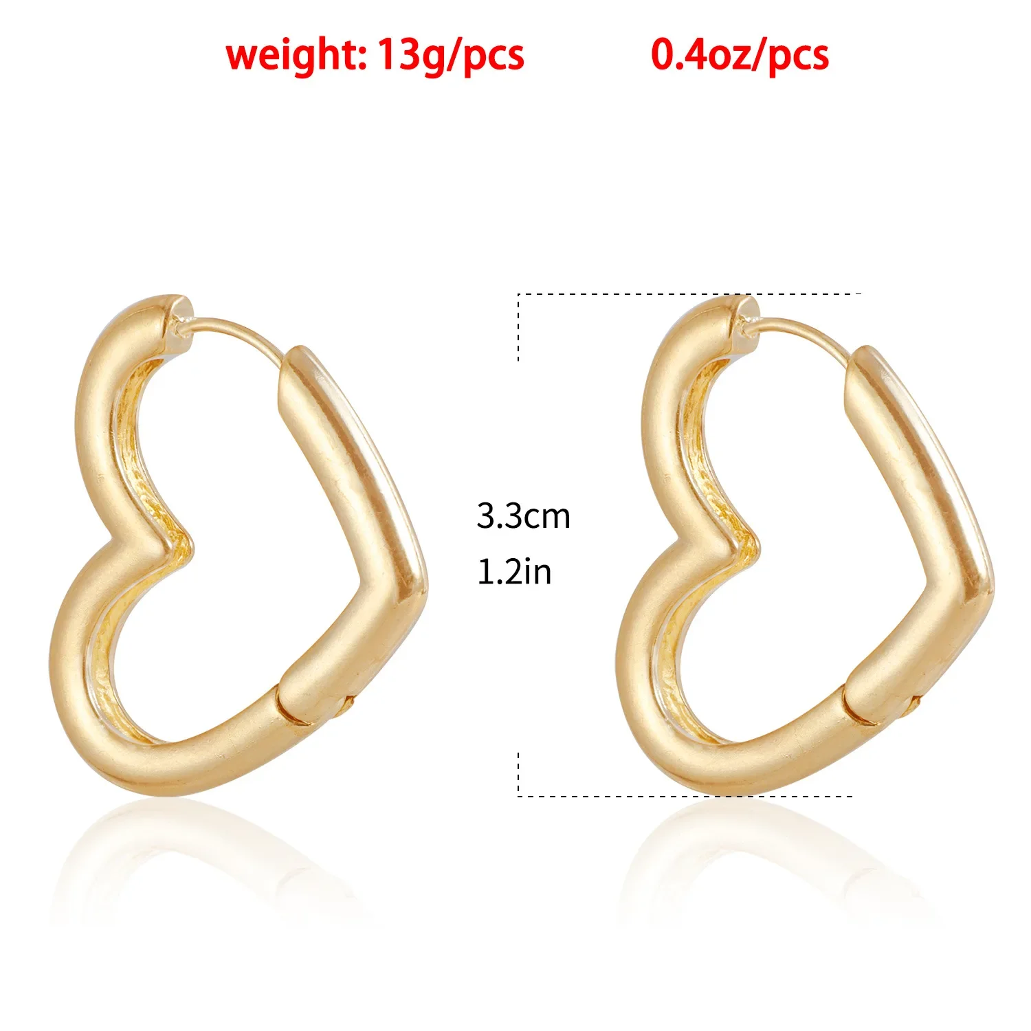 Fashion Trend Hollow Heart Earrings Temperament Heart-shaped Studs Earrings Niche Design All-matching  Earrings for Women