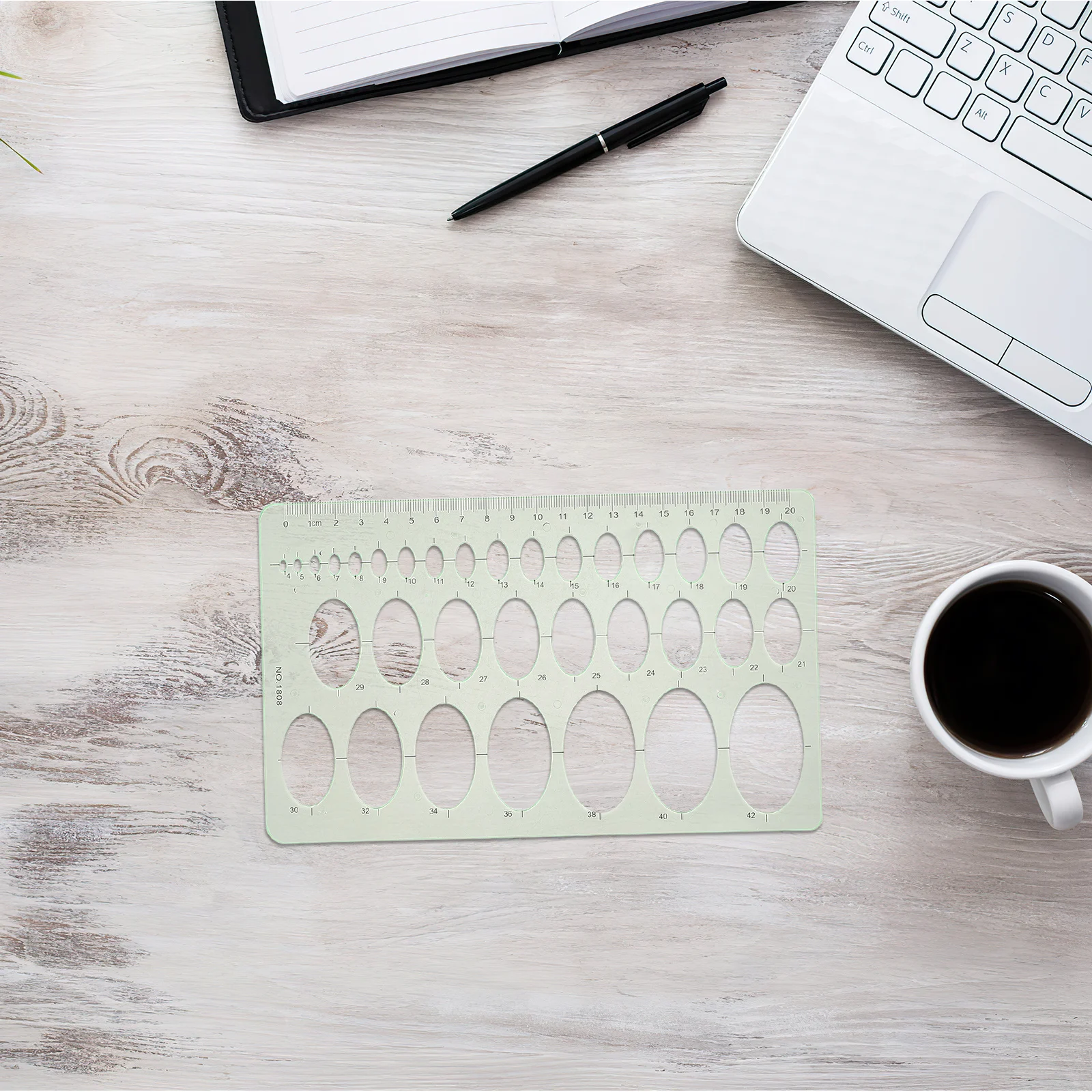 9pcs Measuring Template Ruler Geometric Stencils For Engineering Architecture Drawing Set Plastic Circle Stencil Templates