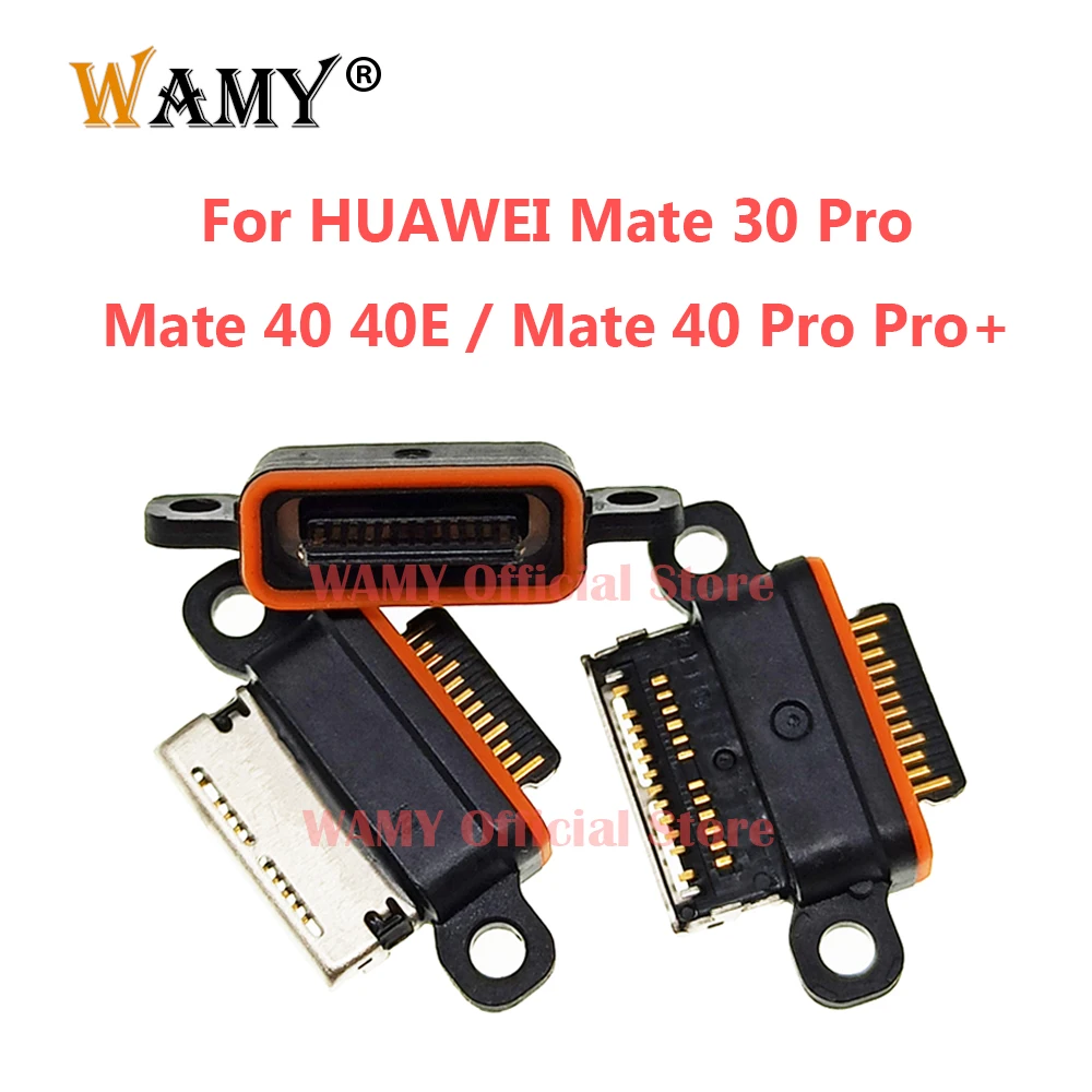 5-100pcs WAMY USB Charging Dock Connector Socket Charger Port For HUAWEI Mate 30 Pro/ Mate 40 40E / Mate 40 Pro Pro+