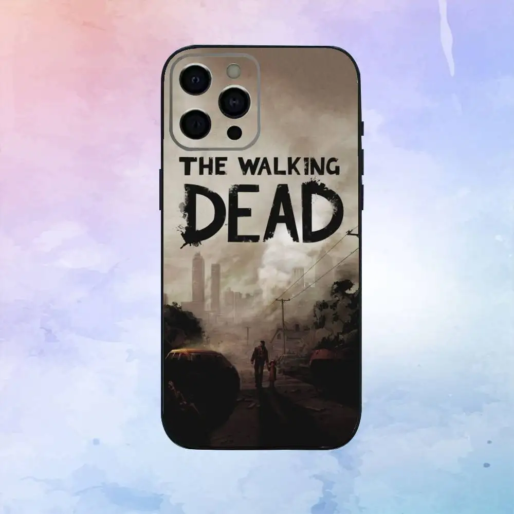 TWD T-The Walking Dead Phone Case  For iPhone17,16,15,14,13,12,11 Plus,Pro Max Soft Black Cover