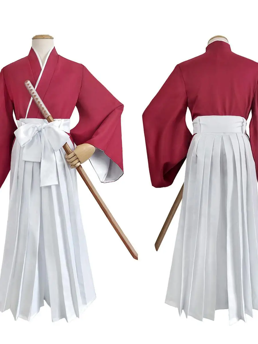 زي الساموراي الأحمر للرجال ملابس تنكرية للهالوين وصلت حديثًا ملابس Katanas and orms لمعرض المانجا