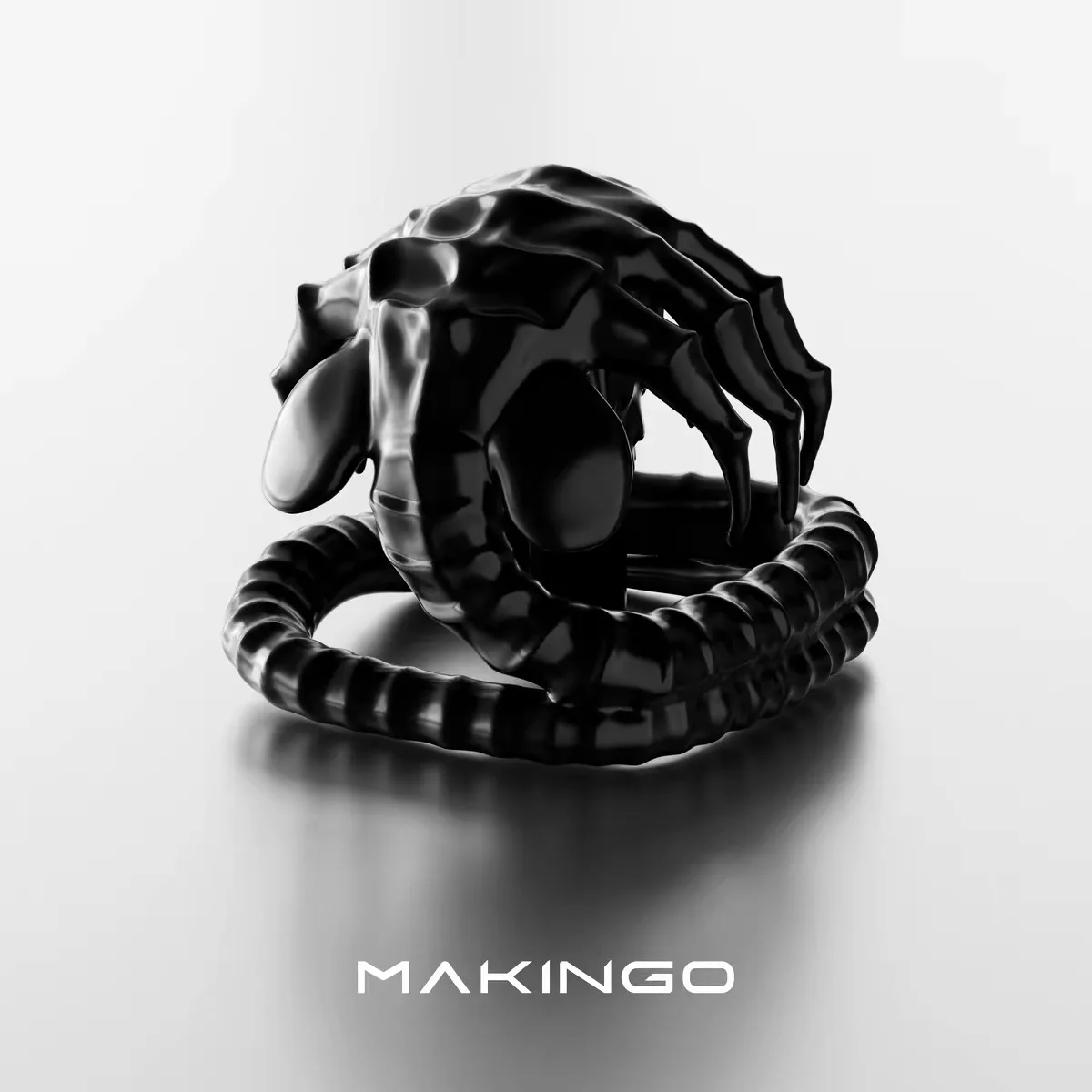 Unique alien Earth face-hugging bug original personalized keycaps, customized metal keycap design, single unit.