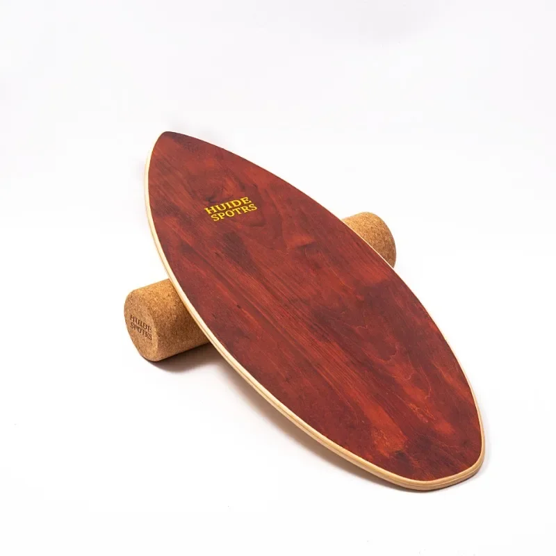 Fish Surfboard Balance Board Wooden Ground Chong Fitness Board Ski Yoga Training Core