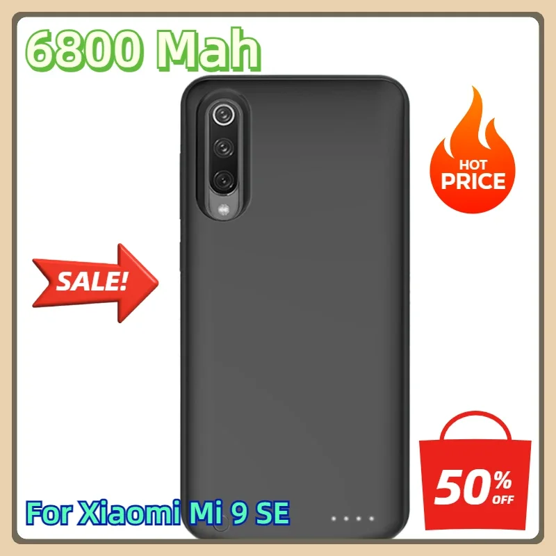 

For Xiaomi Mi 9 SE Charger Case6800 Mah for Xiaomi Mi 9 9 SE Battery Case Smart Phone Battery Cover Mi9 Power Bank
