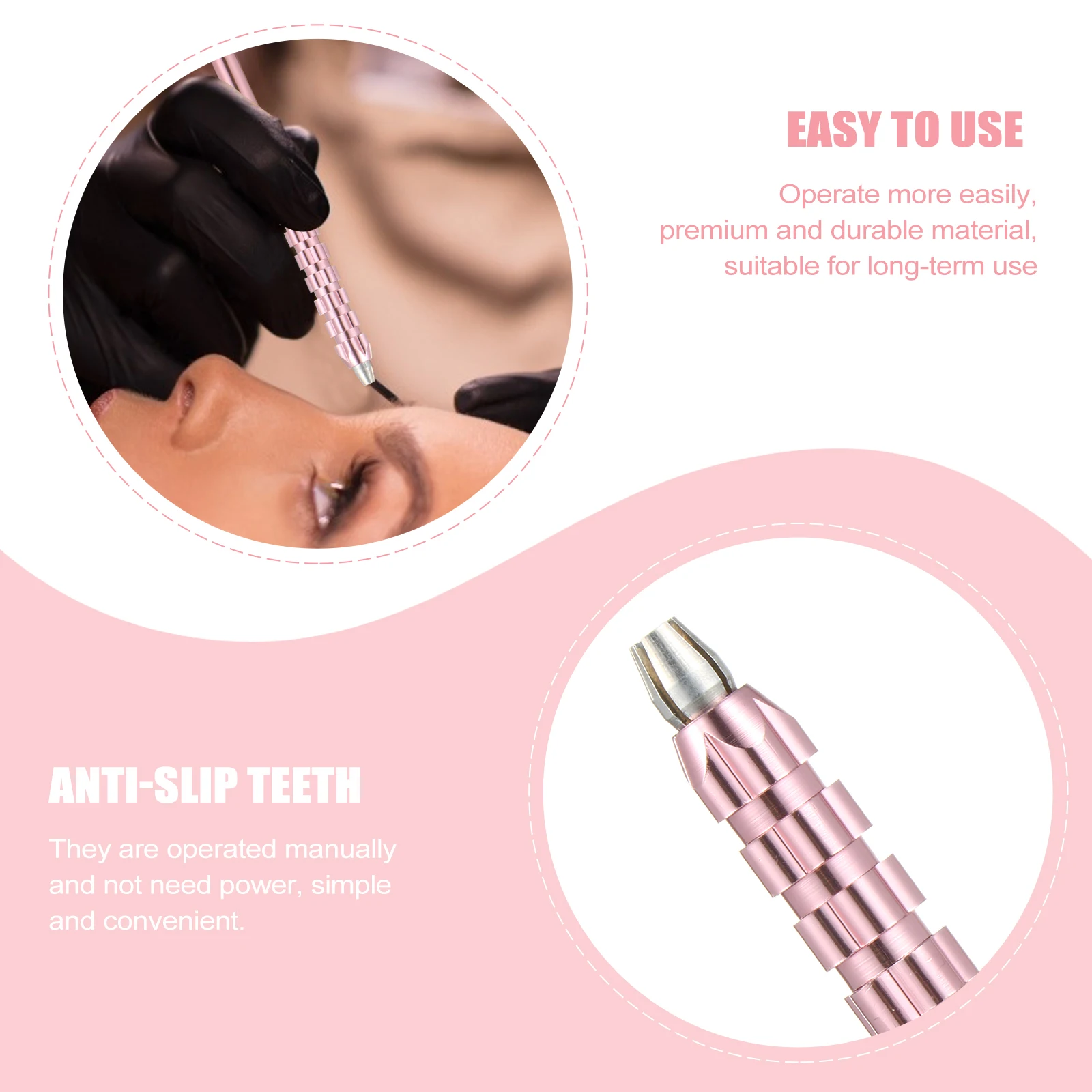 

2pcs Embroidered Tattoos Manual Pen Multifunctional Eyebrow Tattooing Tool For Supplies Durable