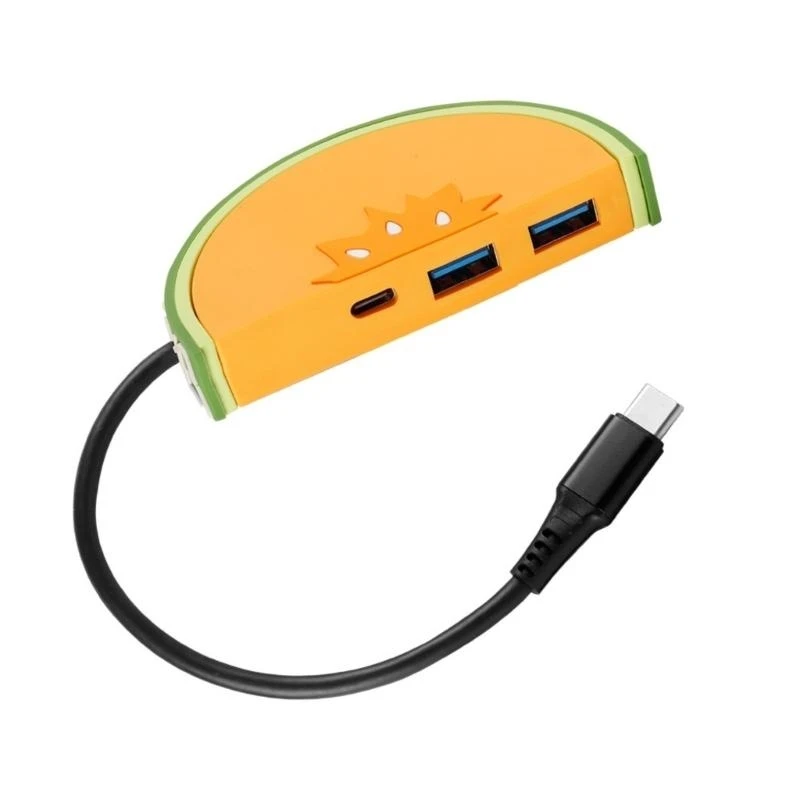 Mężczyzna typu C do 2x USB3.0+Typ Cewery Multiports Desktop Adapter