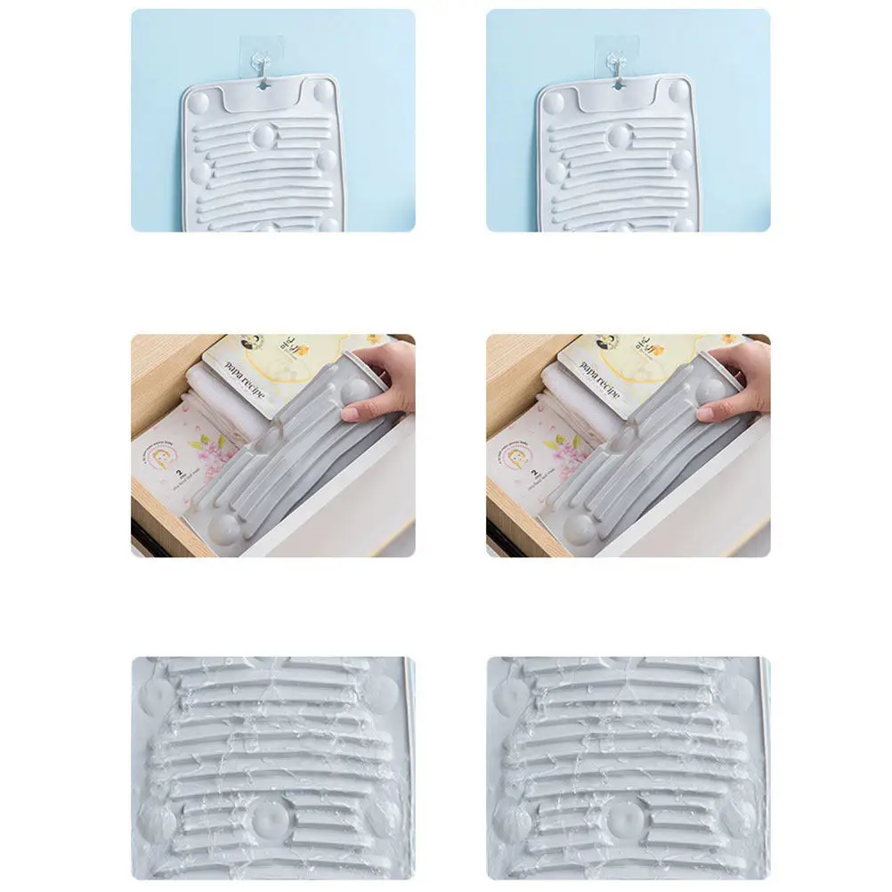 

2Pcs Foldable Washboard Thickened Plastic Laundry Cleaning Board for Bathroom Washroom Easy Scrubbing Clothes Supplies