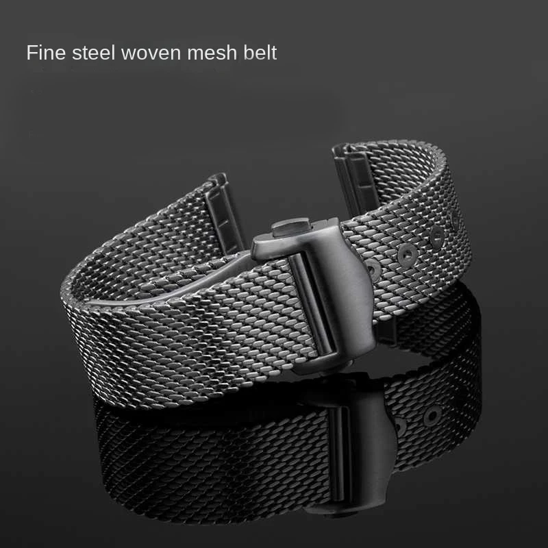 High Quality Milan Stainless Steel Mesh Watch Chain for Omega 007 Seamaster 300 Observatory 20mm Breitling IWC Strap Watchband