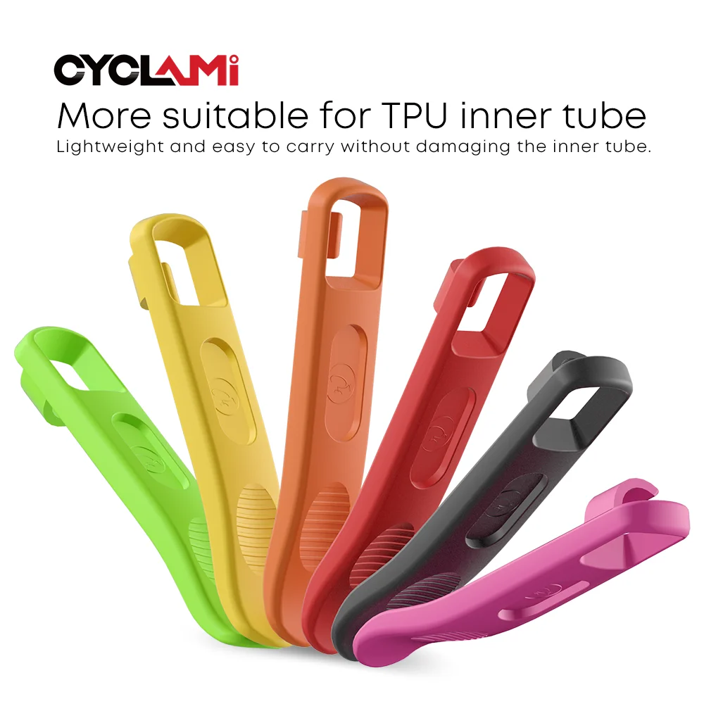 CYCLAMI 2 Pcs Road Bike MTB Bicycle Tire Pry Bar for All Sizes of Tires Very Hard and Reusable Ultralight Wheel Repair Tool