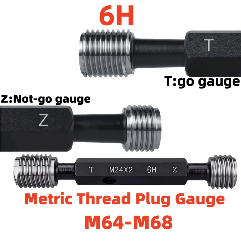 

1 шт. стальной метрический резьбовой пробник M64-M68, 6H, M64, M65, M66, M67, M68