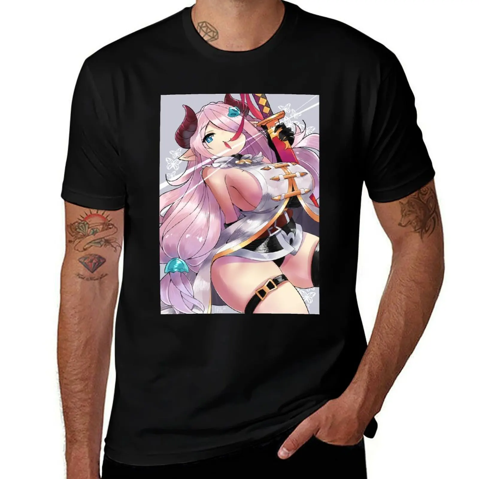 

Granblue Narmaya T-Shirt t shirt for man anime tshirt T-Shirt