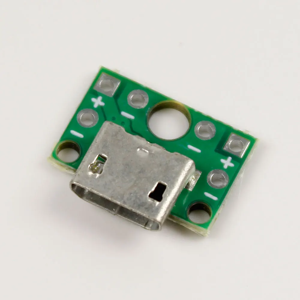 1PCS Horizontal Micro Female Socket PCB Board USB Welding Board Android MICRO usb female Socket Charging Phone Plug