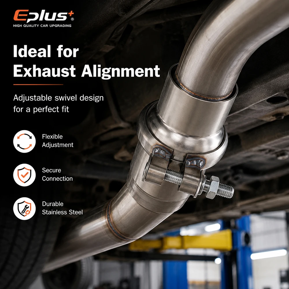 EPLUS Edelstahlrohr-Universalverbindung Pipeline-Adapter Geeignet für Alle Rohre Auto-Auspuffrohr – Detail 6
