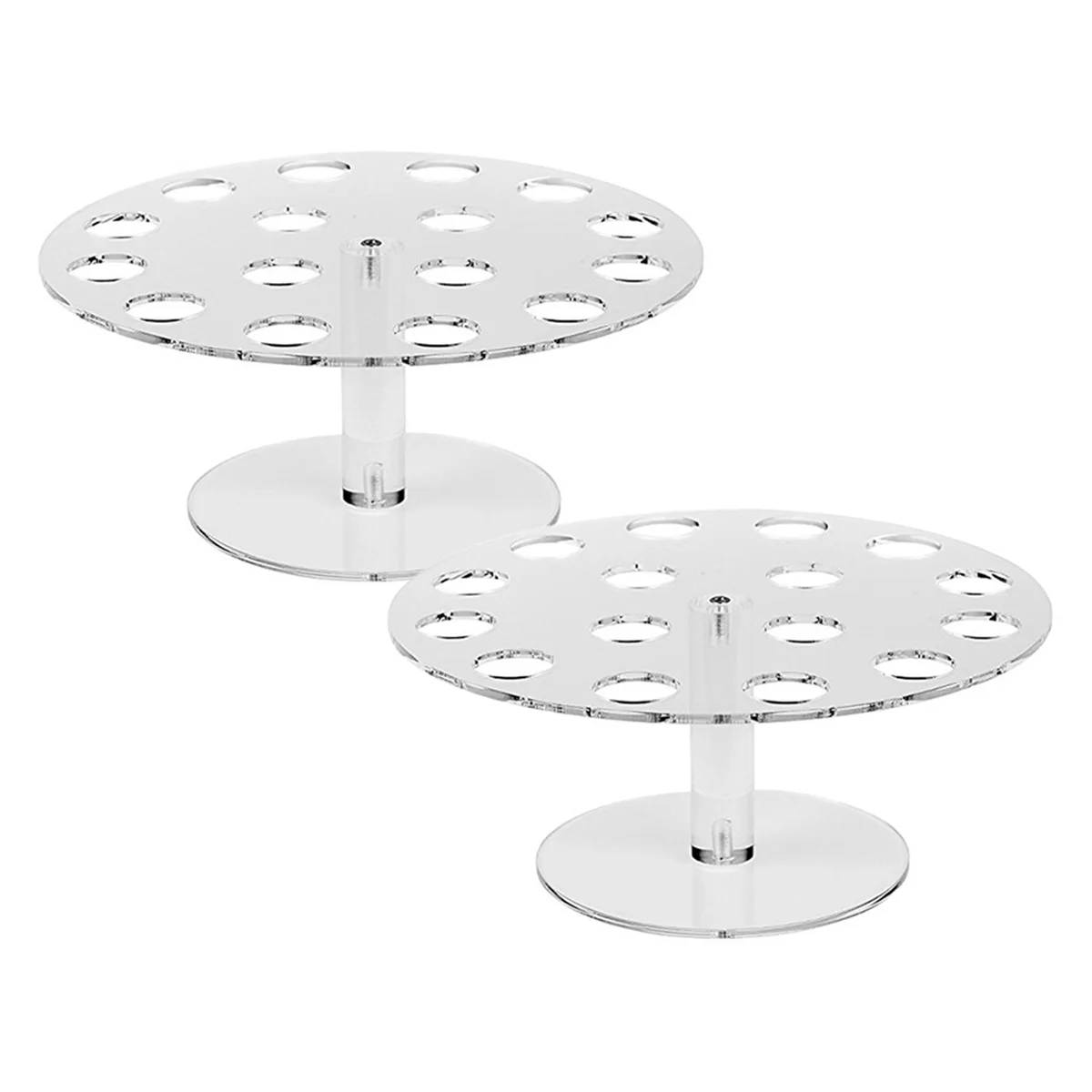 2 pak tempat kerucut es krim, rak pajangan kerucut es krim akrilik 16 lubang, Pemanggang tangan wafel bening