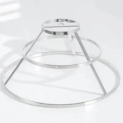 

Рамка для абажура подвесной лампы, железный держатель для абажура «сделай сам», легкий 3-х уровневый прочный металлический каркас для изготовления абажура для подвесных светильников