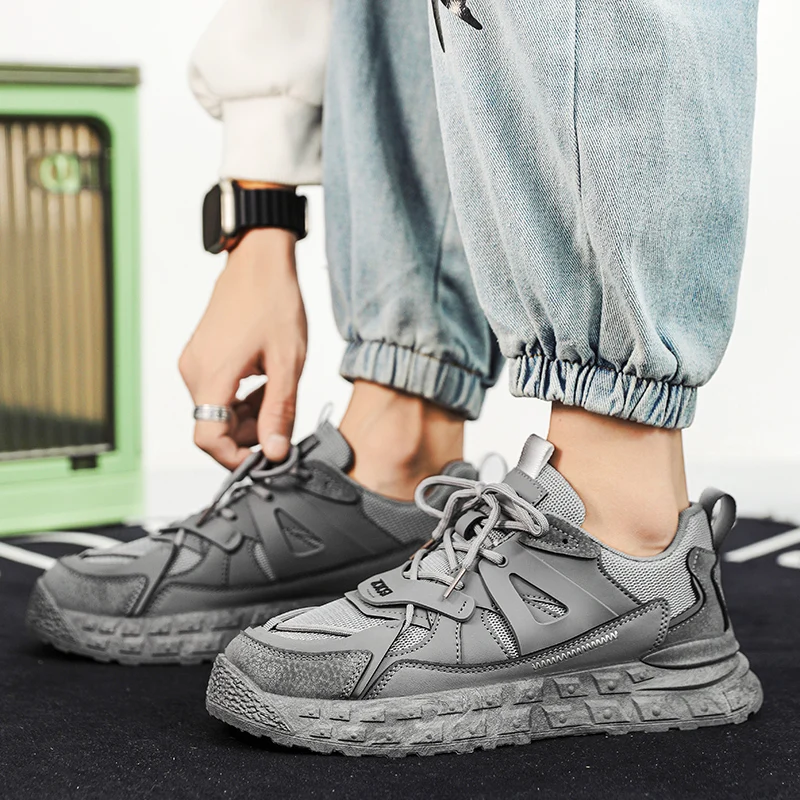 

New Men Vulcanize Sneakers Fashion Mesh Men Shoes Platform Man Footwear Male Walking Shoes Zapatillas Deportivas Hombre