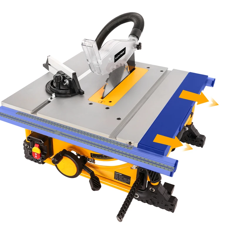 LUXTER Table Saw 210mm 8 Inch Wood Cutting Saw Dust Free With Extension Portable Woodworking Machine