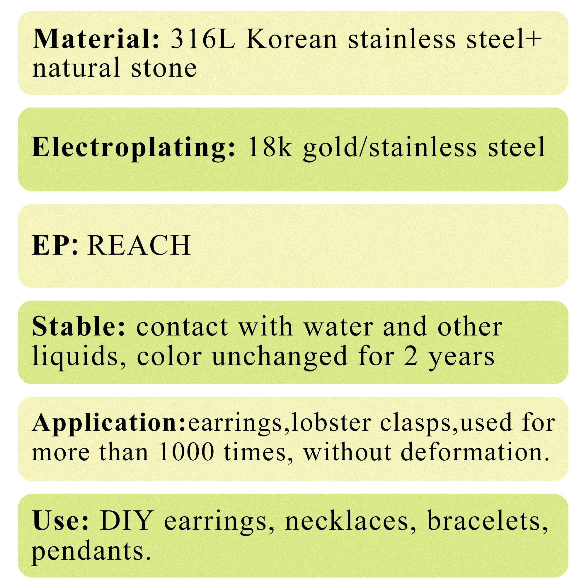 (MF07) 4pcs High Quality 316L Stainless Steel Nickel Free Zircons Hand Made Charms Pendants Diy Jewelry Findings Accessories image 2
