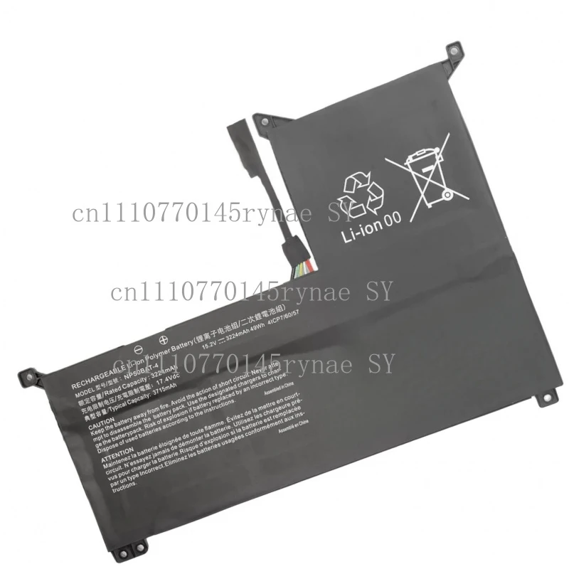 100% New NP50BAT-4 3506mAh Laptop Battery For CLEVO NP50DB Machenike F117-7 CHENKER XMG Focus 16