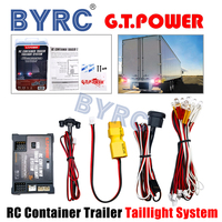 G.T.POWER RC Container Trailer Taillight System Wireless Infrared for RC Container Truck Rc Car