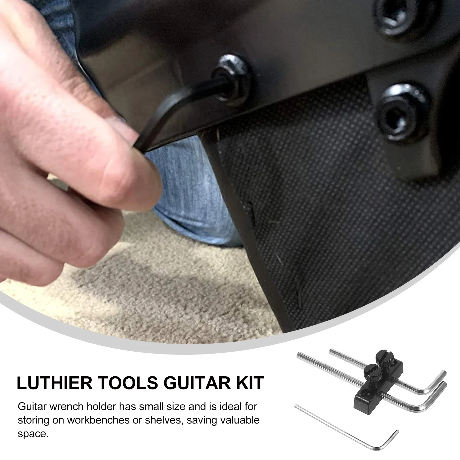 

1 Set Guitar Wrench Holder Metal Headstock Tool Storage Kit For Truss Rod Maintenance Luthier Supplies Accessories Bass Electric