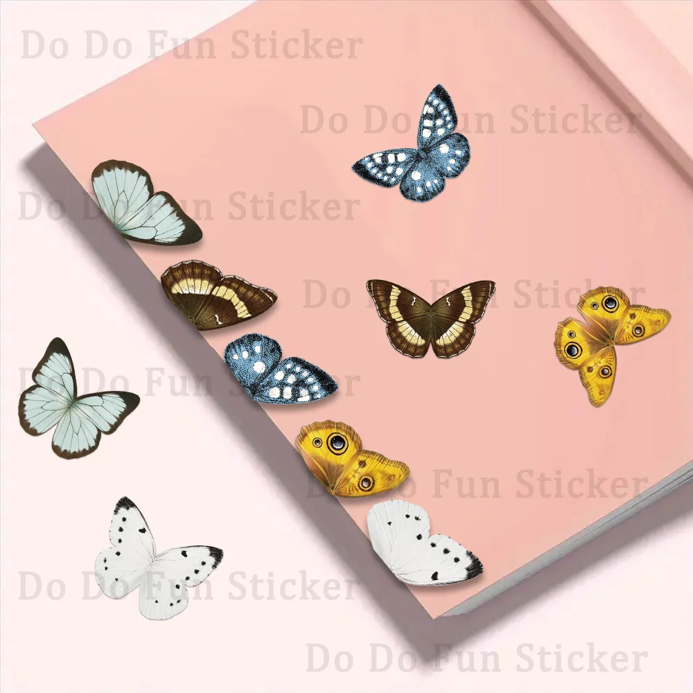 5 قطعة/الحزمة الرجعية الجميلة فراشة المغناطيسي المرجعية العملي رائعة الإبداعية كتاب تصنيف العلامات ملصق مغناطيسي