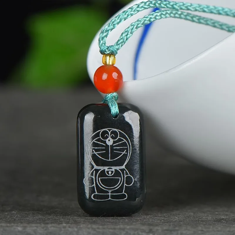 

Exquisite Hetian Jade Ping An Brand Pendant