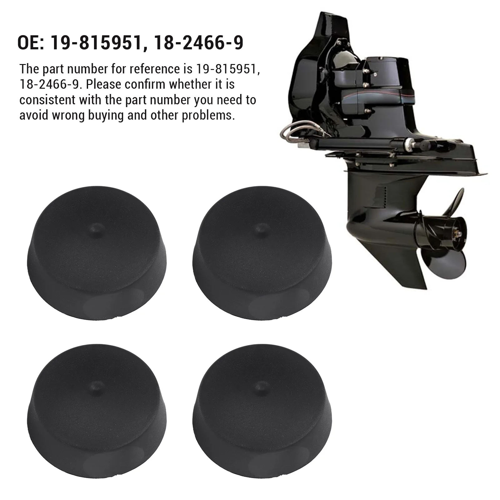 Trim Cylinder Ram Cap Pin 19-815951 Replacement for Mercruiser One Gen II Stern Drives Trim Cylinder Ram Cover Cap