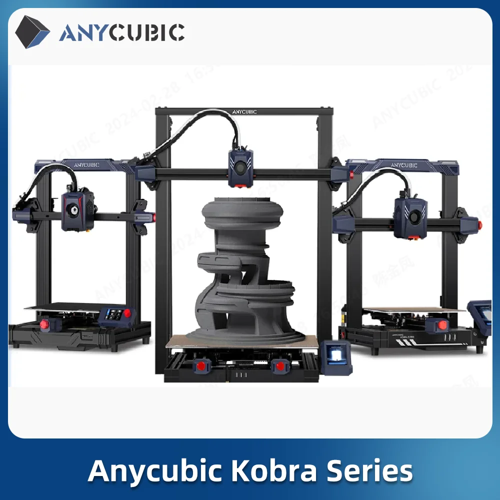 ANYCUBIC FDM Series 3D Printer KOBRA 2 Neo 2 Pro KOBRA Go Full Metal Frame Plus Size Desktop 3d Printer Kit impresora 3d drucker