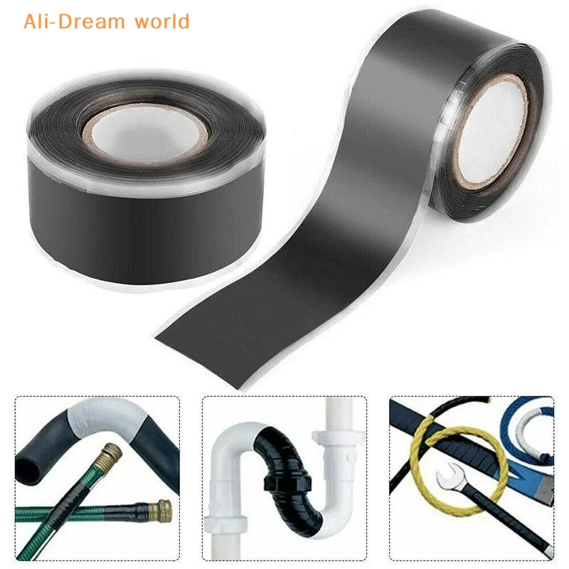 (Silicone Self Adhesive Waterproof Insulation Tape Flame Retardant High Temp Resistant Wire Water Pipe)
