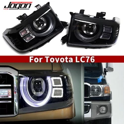 For Toyota LC79 FJ79 Headlight Full LED Front Lamp Fog Day Light For Land Cruiser 70 Series Accessories