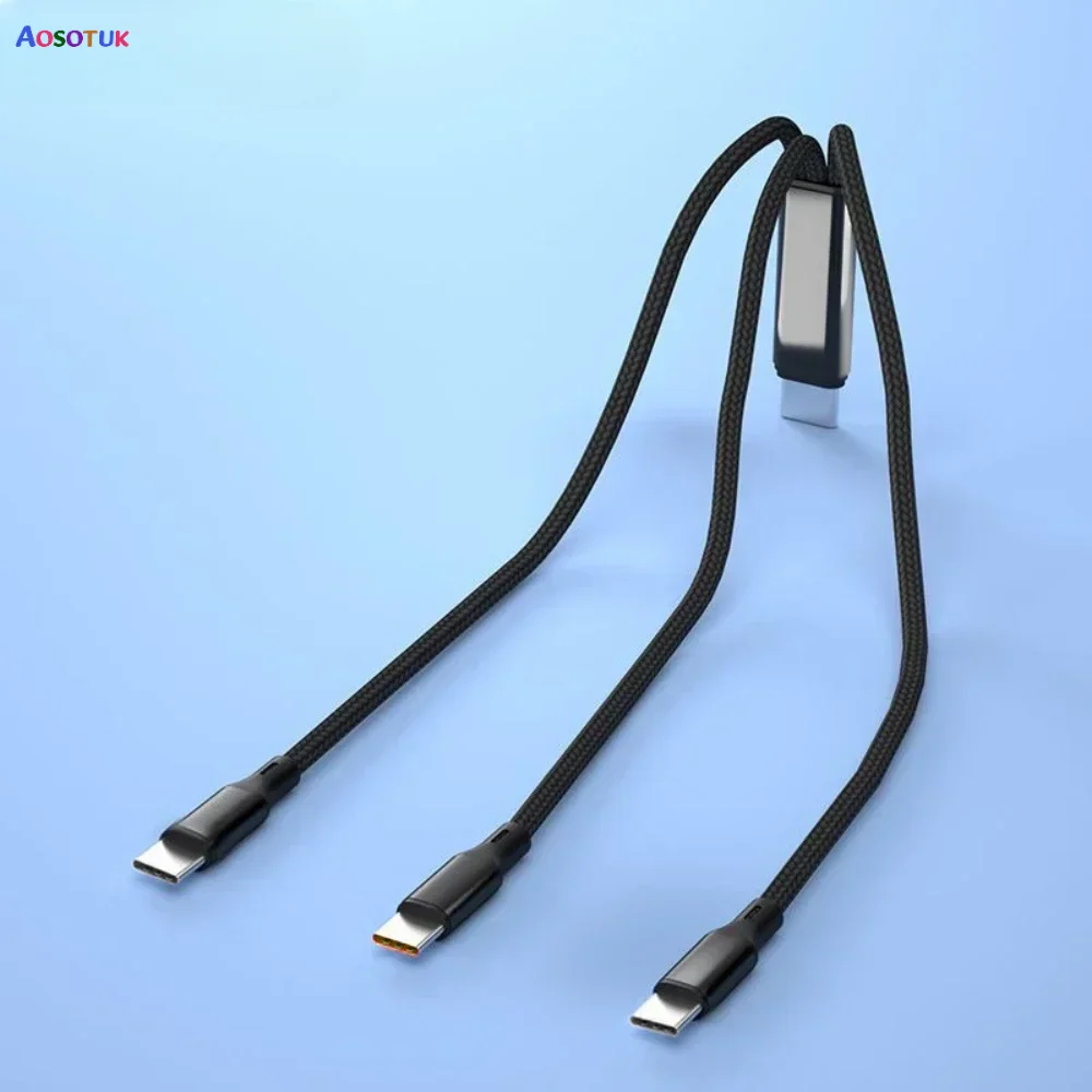 

3 in 1 USB Type C Cable USB C to Type C Charging Cable For ipone Samsung Huawei Mate60 Xiaomi 3in1 Micro USBC Cable 0.2M/1.2M