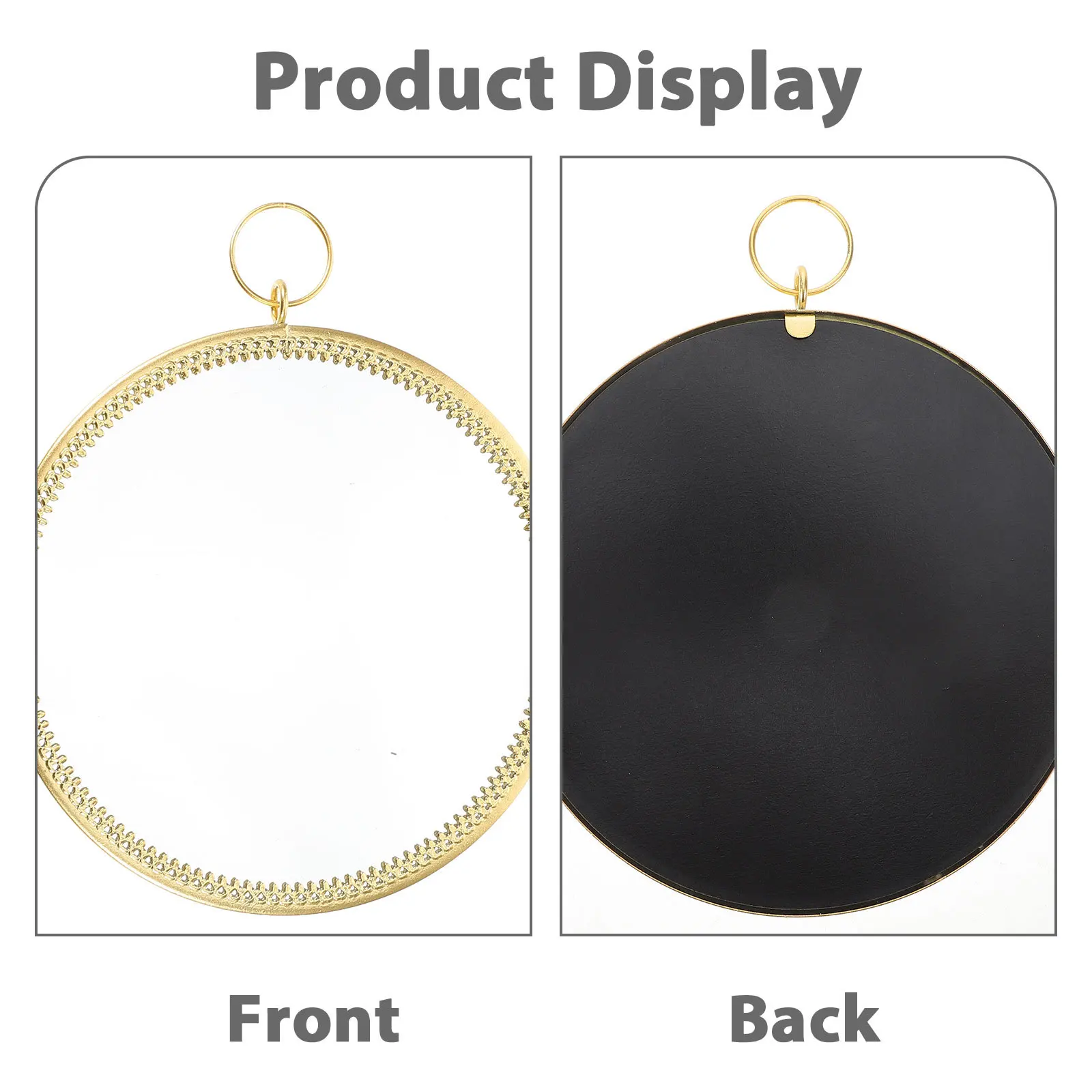 Simple Round Hanging Wall Mirror High-Definition Vanity Mirror for Bedroom Bathroom Decor Small Mirrors for Wall