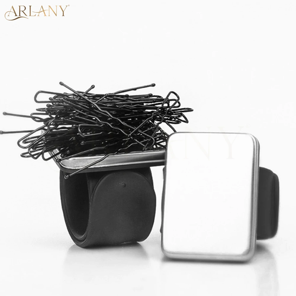 ARLANY Professional Hairpins Storage Holder Magnetic Bracelet Wrist Band Strap for Barber Salon Accessories Tools