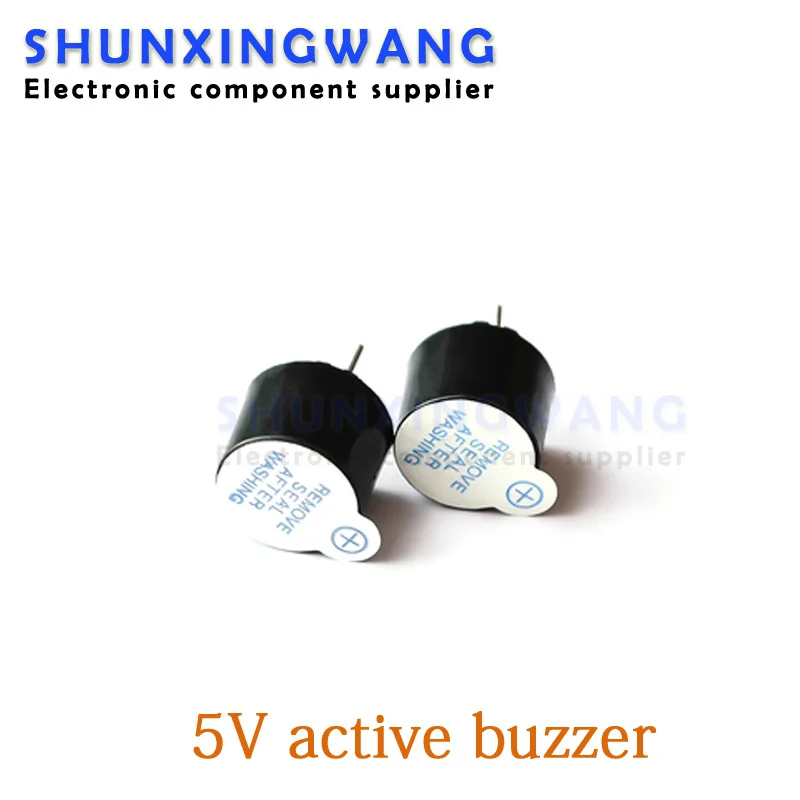 10pcs/lot 5V active buzzer electromagnetic 9.5MM high 5V buzzer split SOT plastic tube long sound