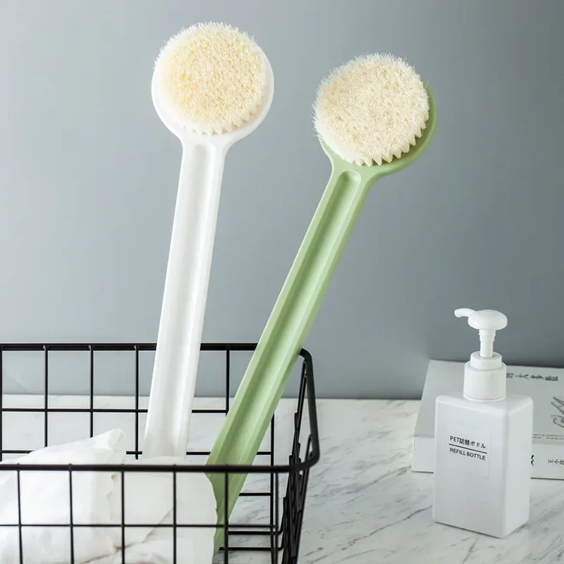 Long Handle Back Bath Brush Soft Hair Bath Brush Back Brush Bathroom Shower Body Brushes Mud Scrub Back Brush Body Massage Brush