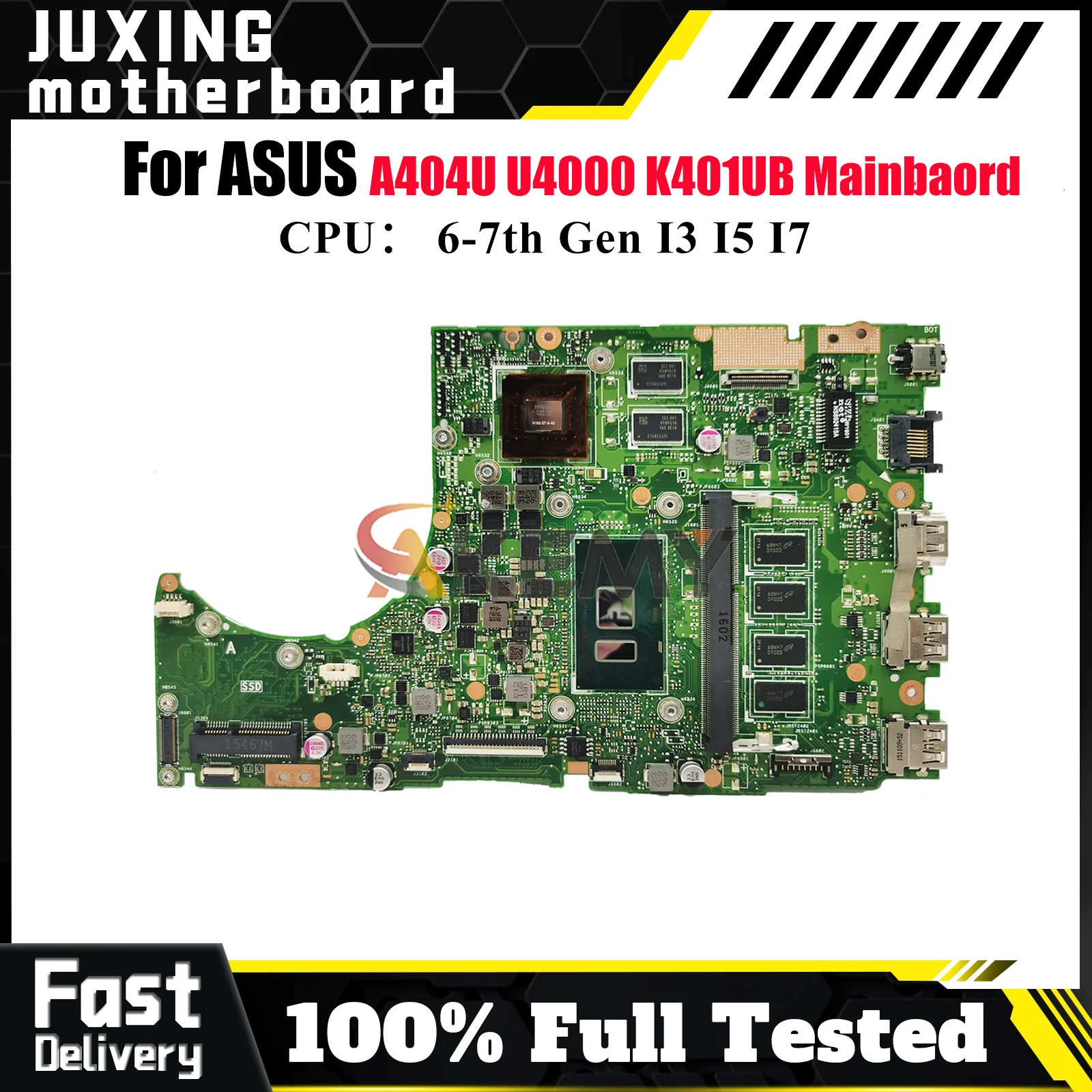

K401UB Laptop Motherboard For ASUS VivoBook A404U K401UB K401UQK K401UQ U4000 K401U Mainboard W/ I3 I5 I7 CPU tests OK fast ship