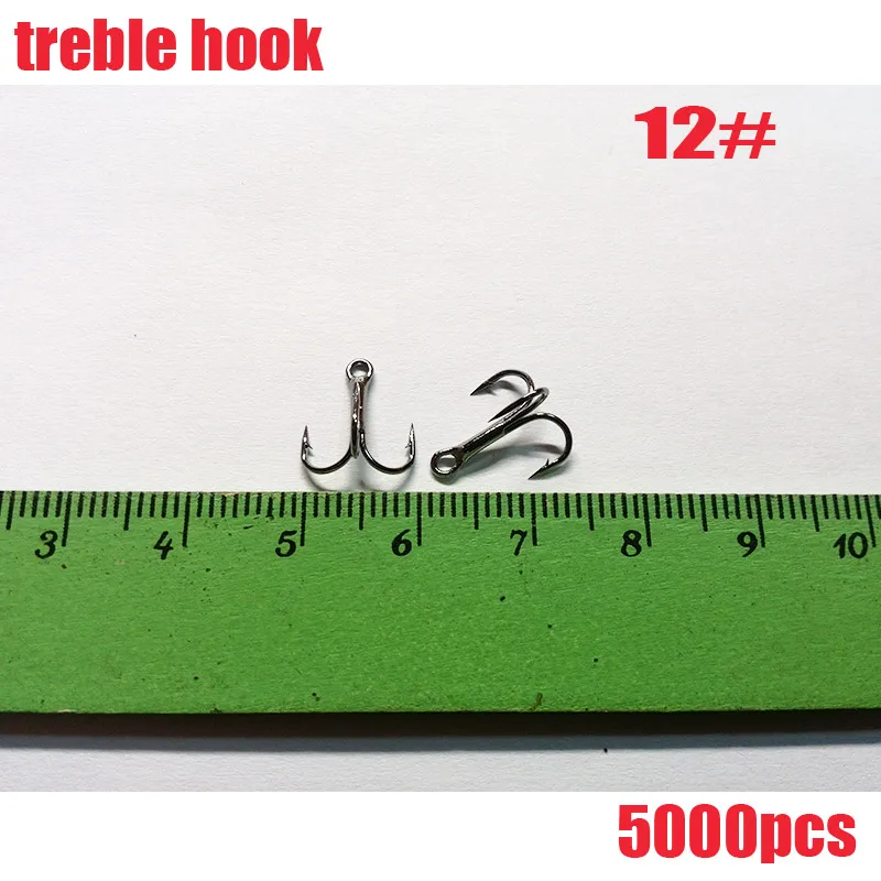 

2022 new fish hooks treble hooks barbed hook high carbon steel size: 12# quantily:5000pcs