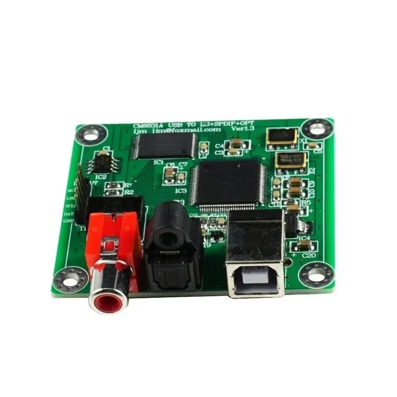 CM6631A Audio Conversion Module USB to SPDIF Coaxial Optical Output 32bit 384K