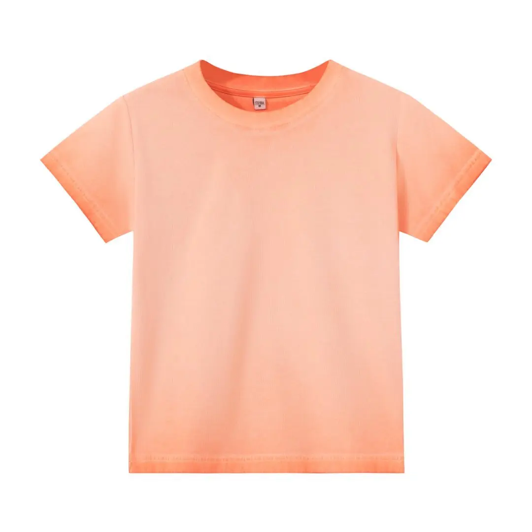 240G Retro Style Gradual Change Two-color Old Short-sleeved Slim-fitting Spice Girls T-shirt Summer Women's Thin Top