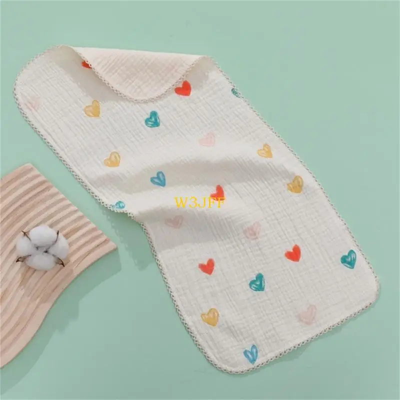 

W3JF Bathing Towel Baby Saliva Towel Soft Burp Cloth Practical Shower Gift Accessory