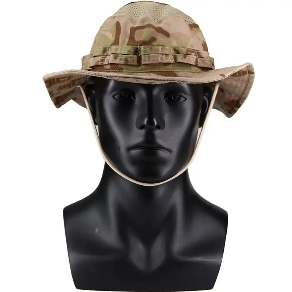 Large Brim Fisherman Hat Sunscreen Breathable Bucket Benny Hats UV Protection Fashion Multicam Fishing Sun Cap Fishing